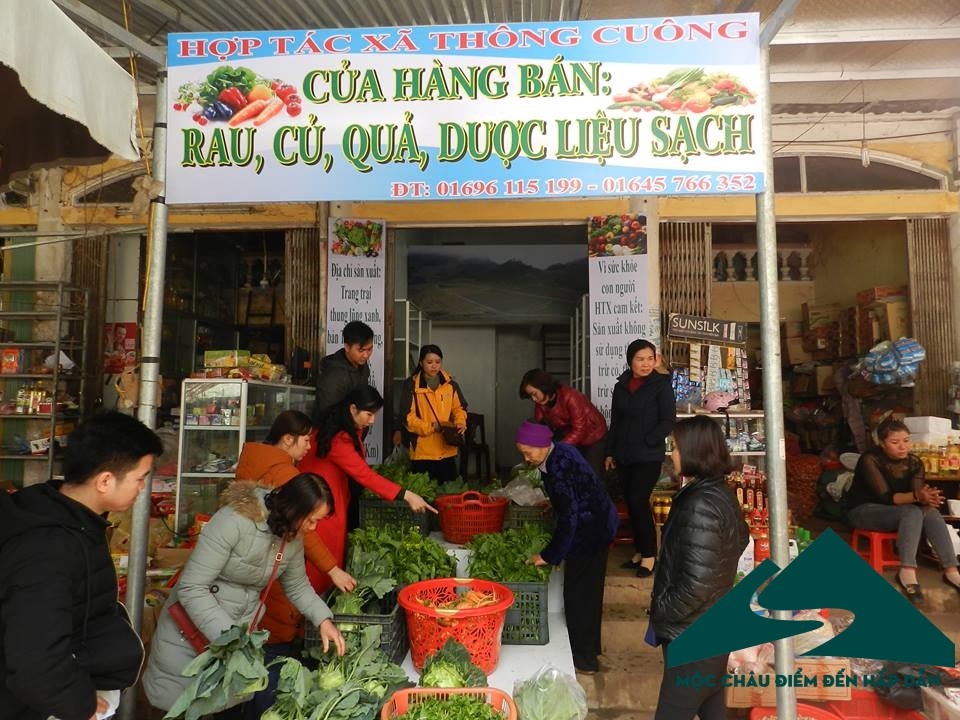 Cửa hàng nông sản, rau củ quả, dược liệu sạch đầu tiên tại chợ Mộc Châu